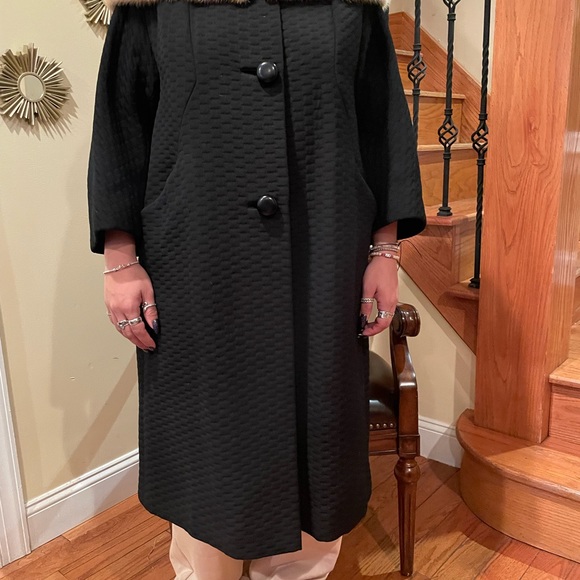 Bambergers vintage mink collar coat - Picture 12 of 12